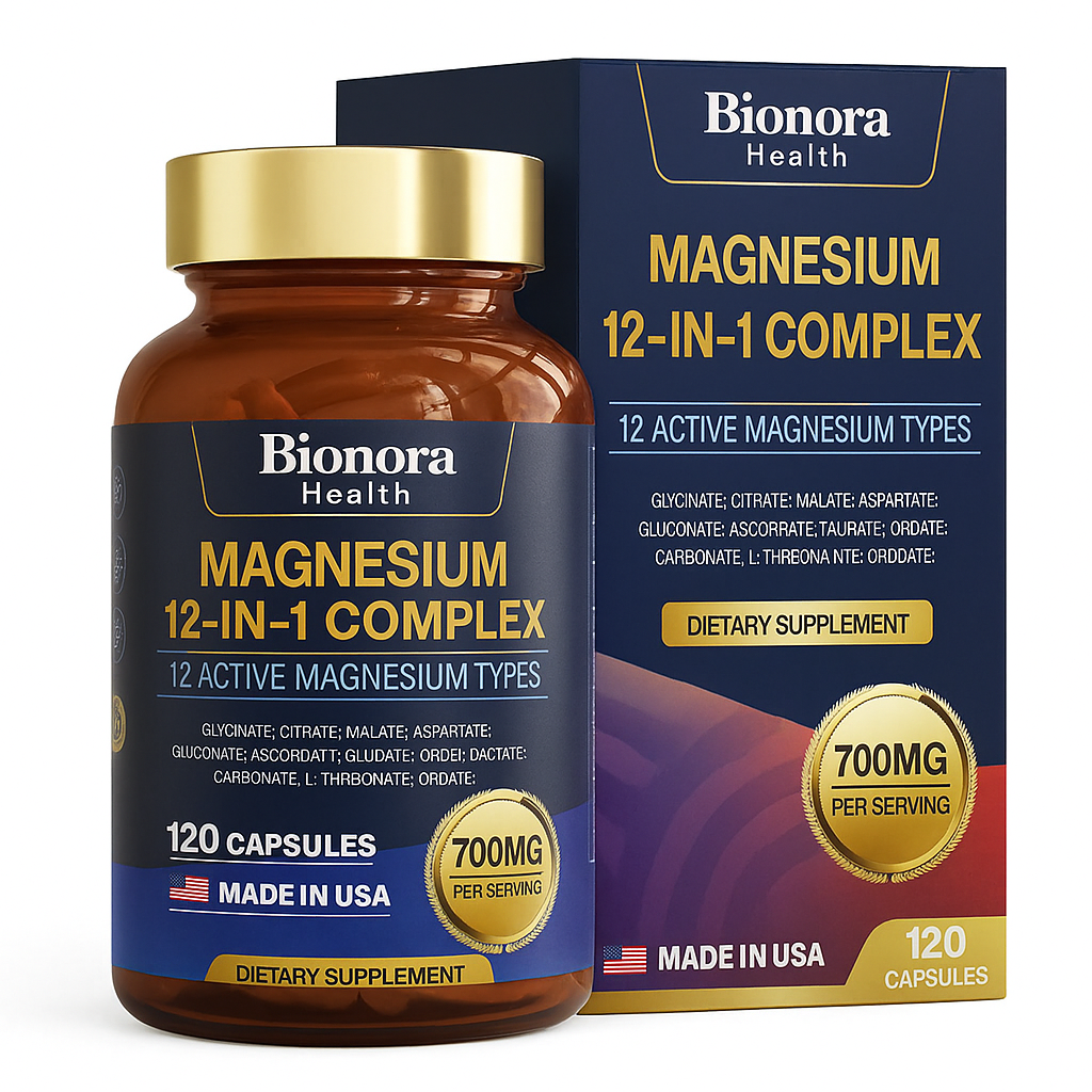 Bionora's 12-in-1 Magnesium Capsules